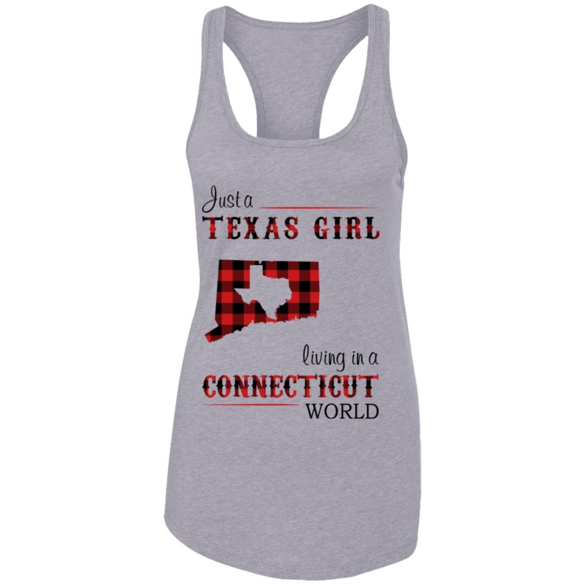 Just A Texas Girl Living In A Connecticut World T- Shirt - T-shirt Teezalo