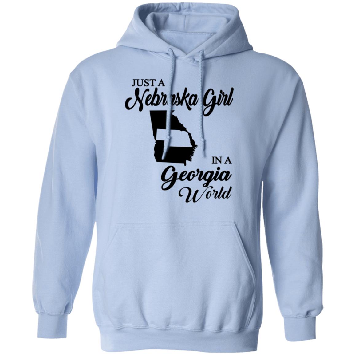 Just A Nebraska Girl In A Georgia World T-Shirt - T-shirt Teezalo