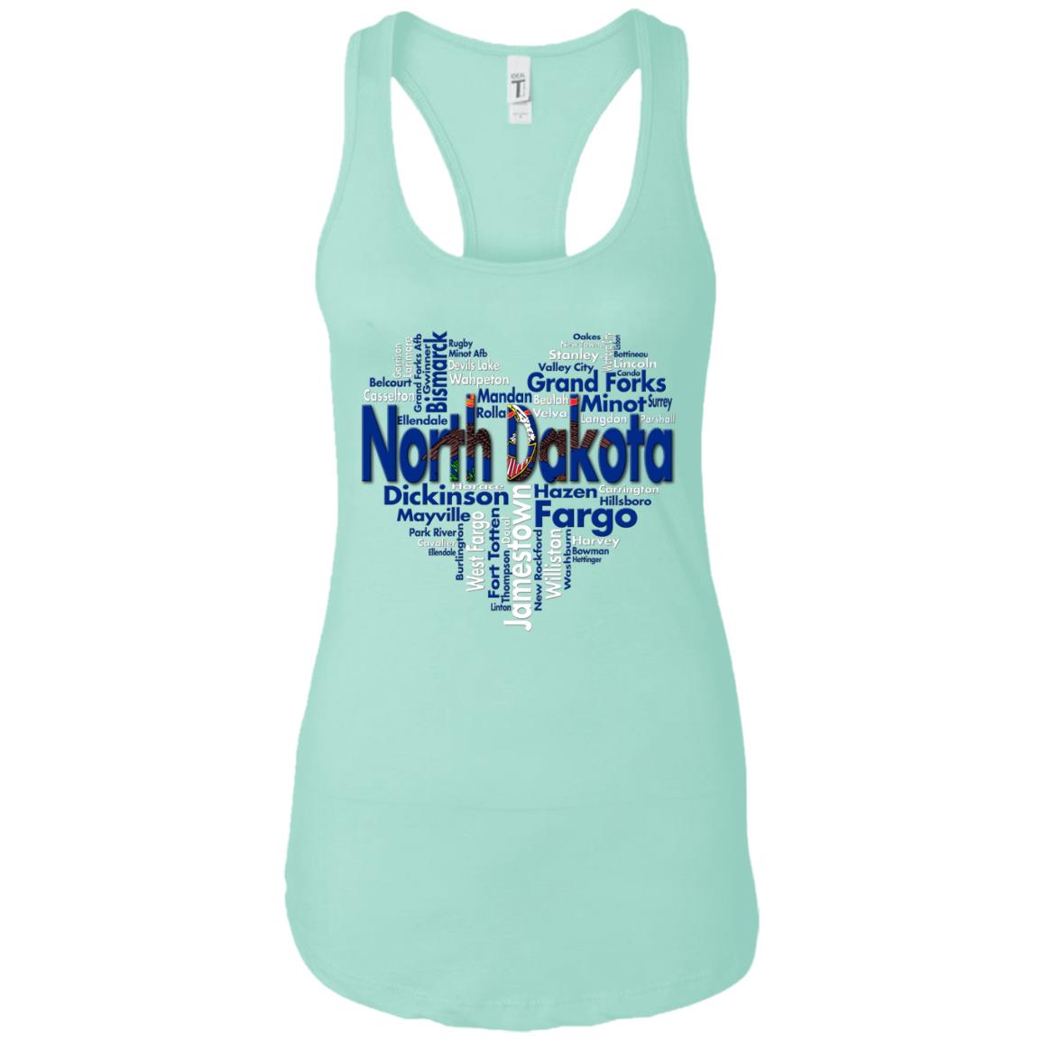 North Dakota Heart City T-Shirt - T-shirt Teezalo