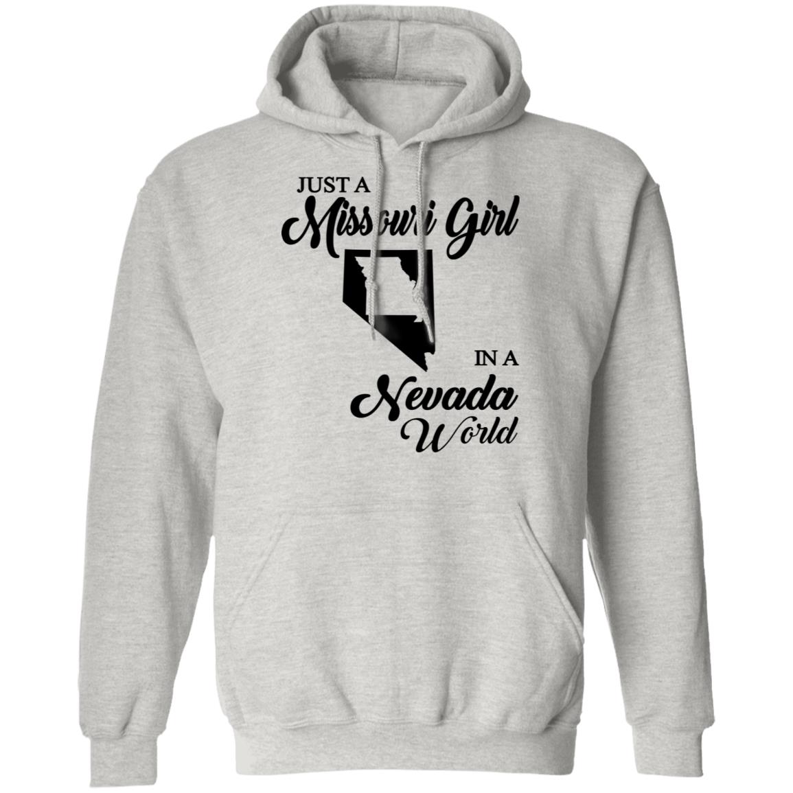 Just A Missouri Girl In A Nevada World T Shirt - T-shirt Teezalo