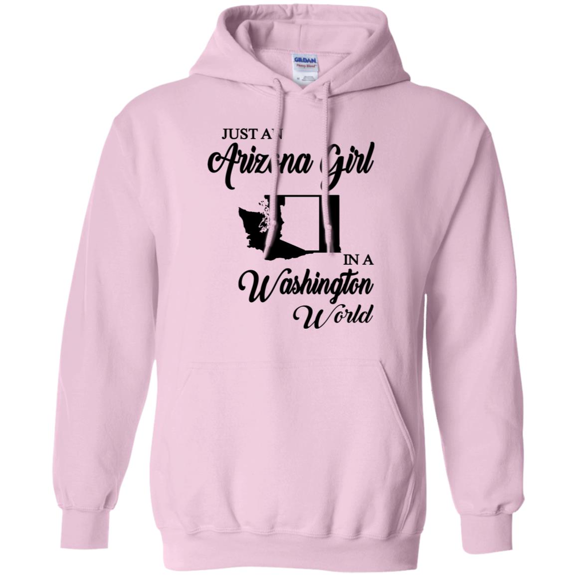 Just An Arizona Girl In A Washington World T-Shirt - T-shirt Teezalo