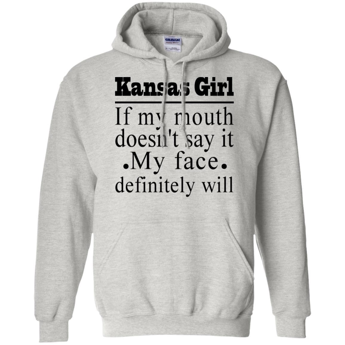 Kansas Girl If My Mouth Doesn't Say It T Shirt - T-shirt Teezalo