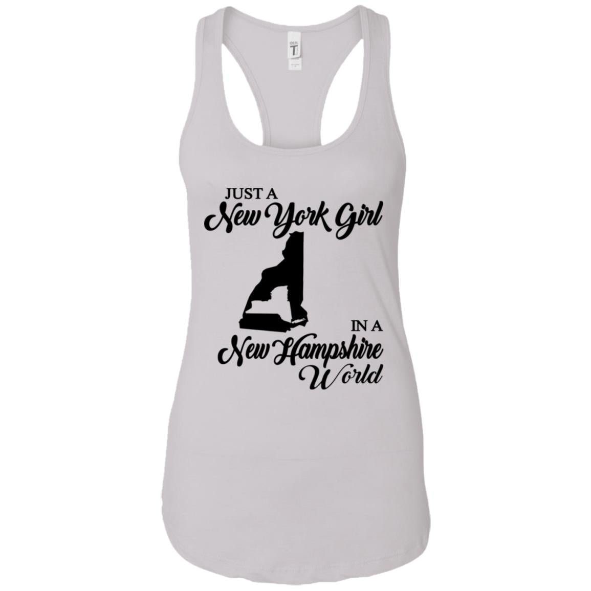 Just A New York Girl In A New Hampshire World T-Shirt - T-shirt Teezalo