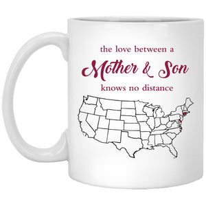 Connecticut Delaware The Love Between Mother And Son Mug - Mug Teezalo