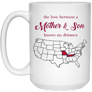 Tennessee Missouri The Love Between Mother And Son Mug - Mug Teezalo