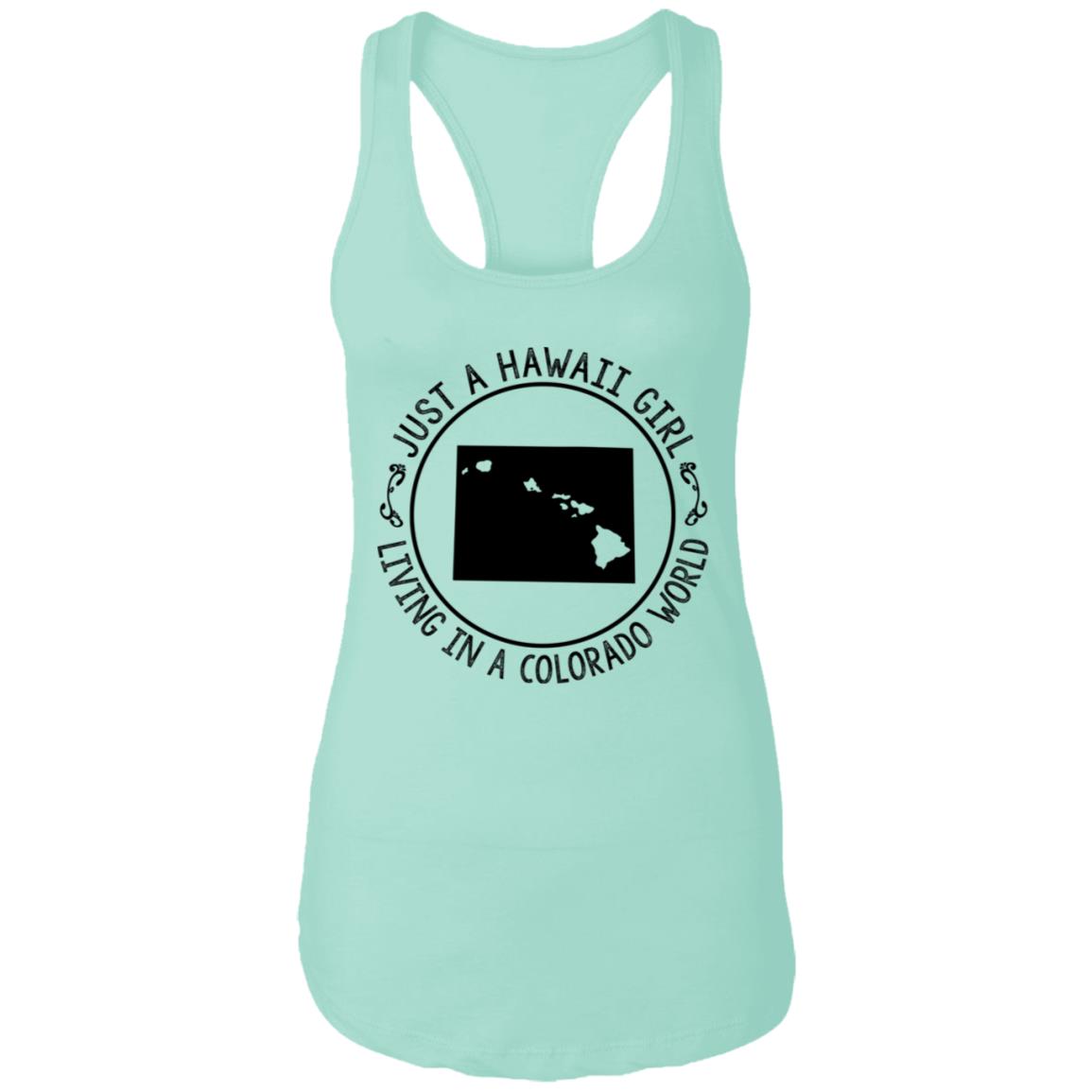Just A Hawaii Girl Living In A Colorado World T-Shirt - Hoodie Teezalo