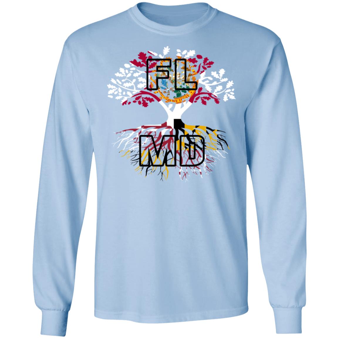 Live In Florida With Maryland Roots T-Shirt - T-shirt Teezalo