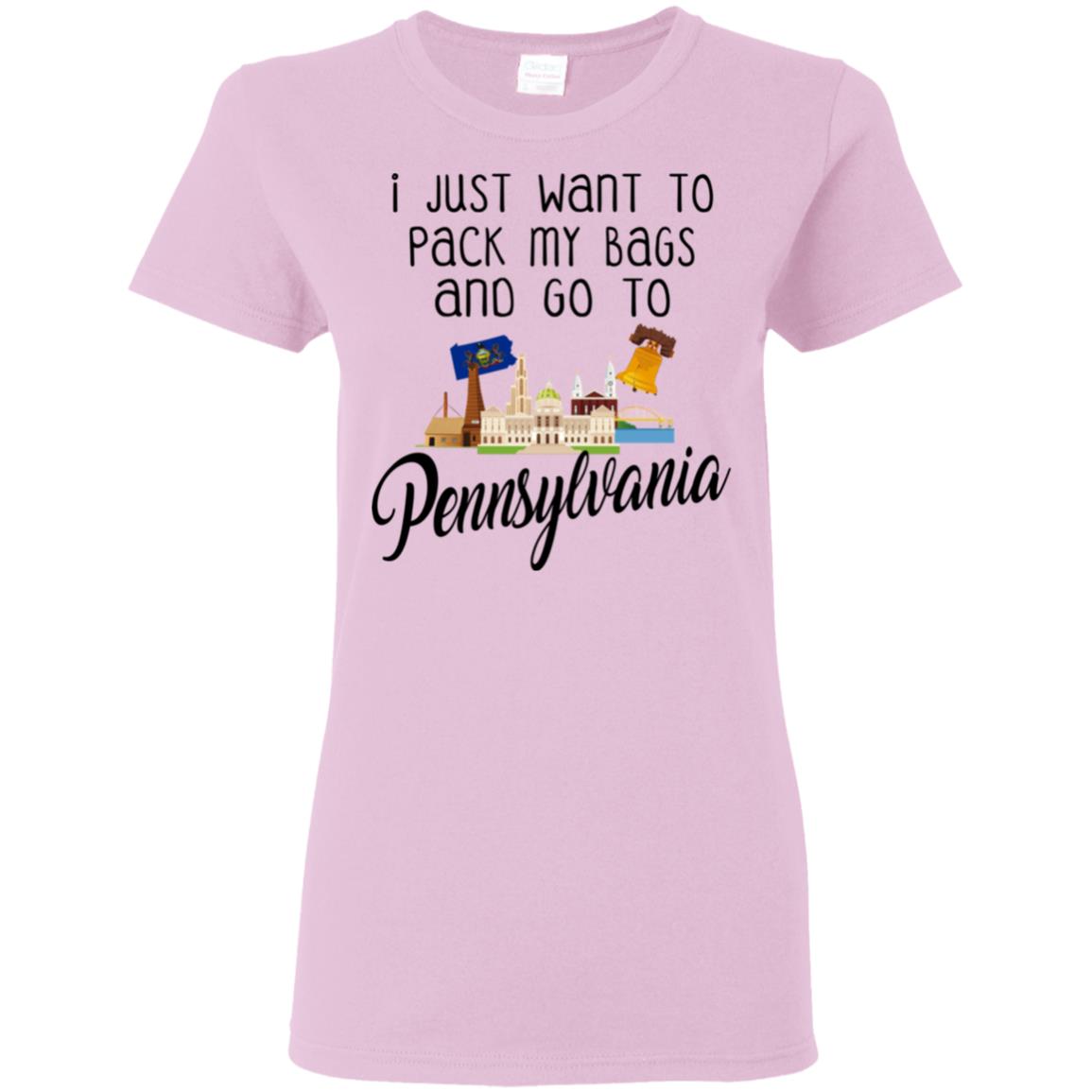 I Just Want To Pack My Bags And Go To Pennsylvania Hoodie - Hoodie Teezalo