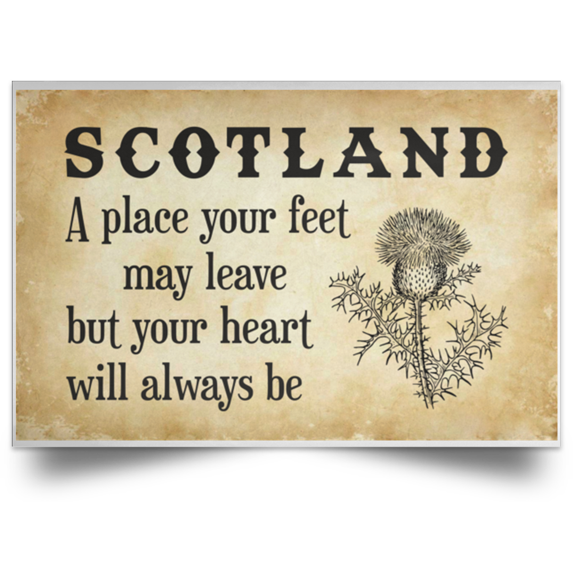 Scotland A Place Your Heart Will Always Be Poster - Poster Teezalo