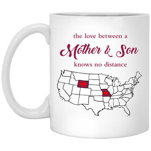 Wyoming Missouri The Love Between Mother And Son Mug - Mug Teezalo