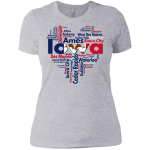 Iowa City Heart T- Shirt - T-shirt Teezalo