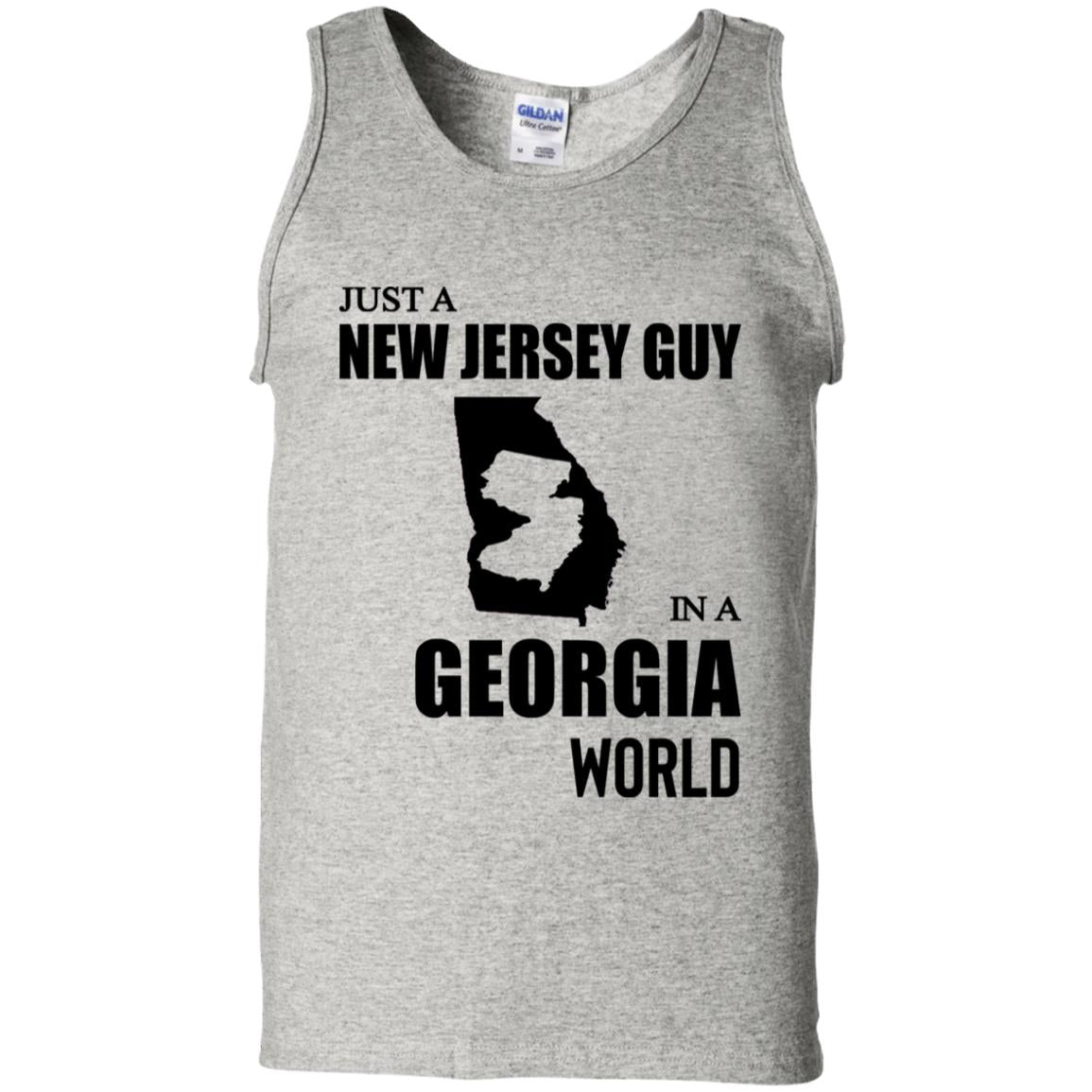 Just A New Jersey Guy In A Georgia World T-Shirt - T-shirt Teezalo