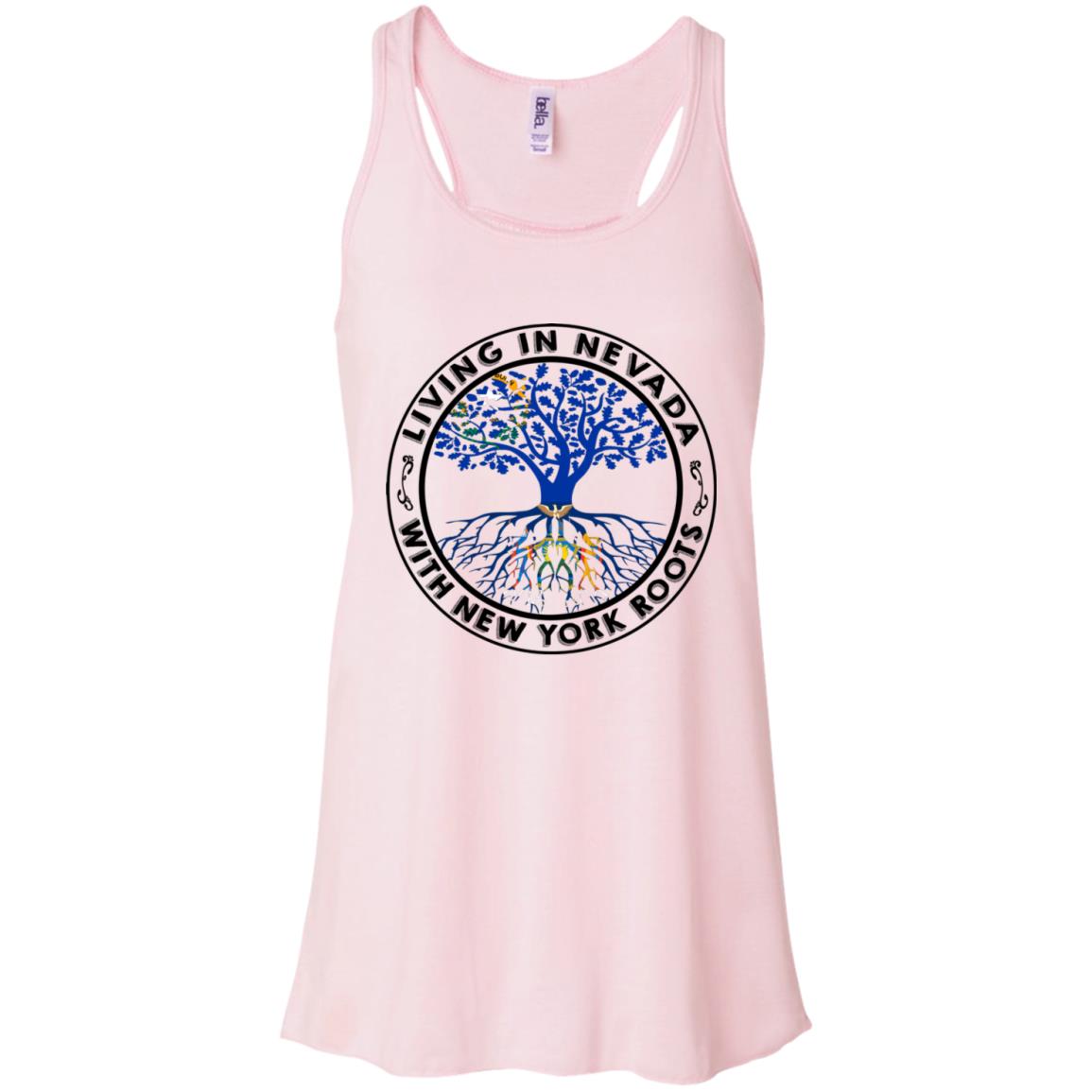 Living In Nevada With New York Roots T-Shirt - T-shirt Teezalo