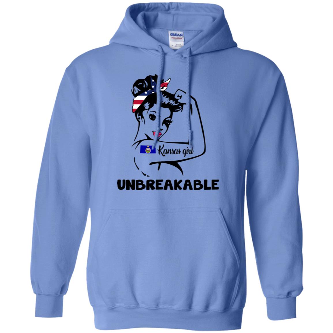 Kansas Girl Unbreakable Hoodie - Hoodie Teezalo