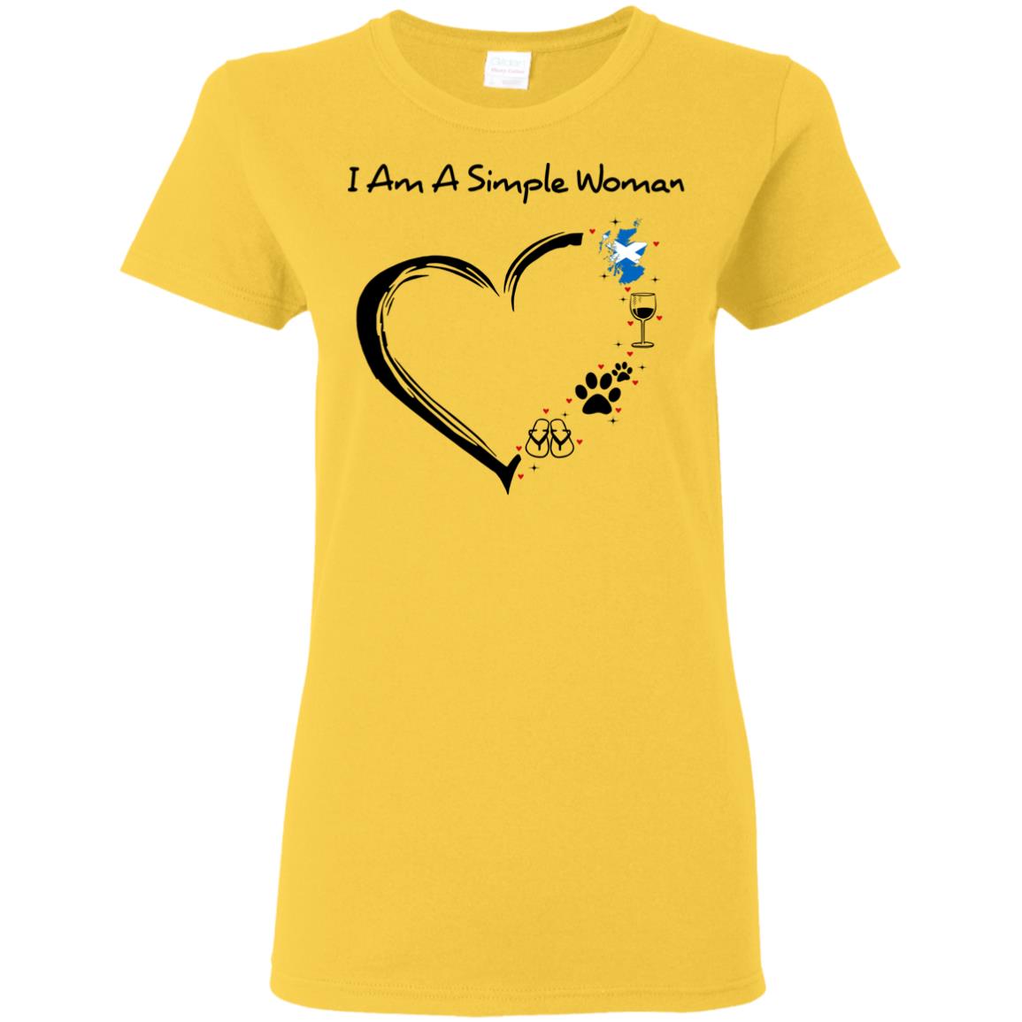 Scotland I Am A Simple Woman Hoodie - Hoodie Teezalo