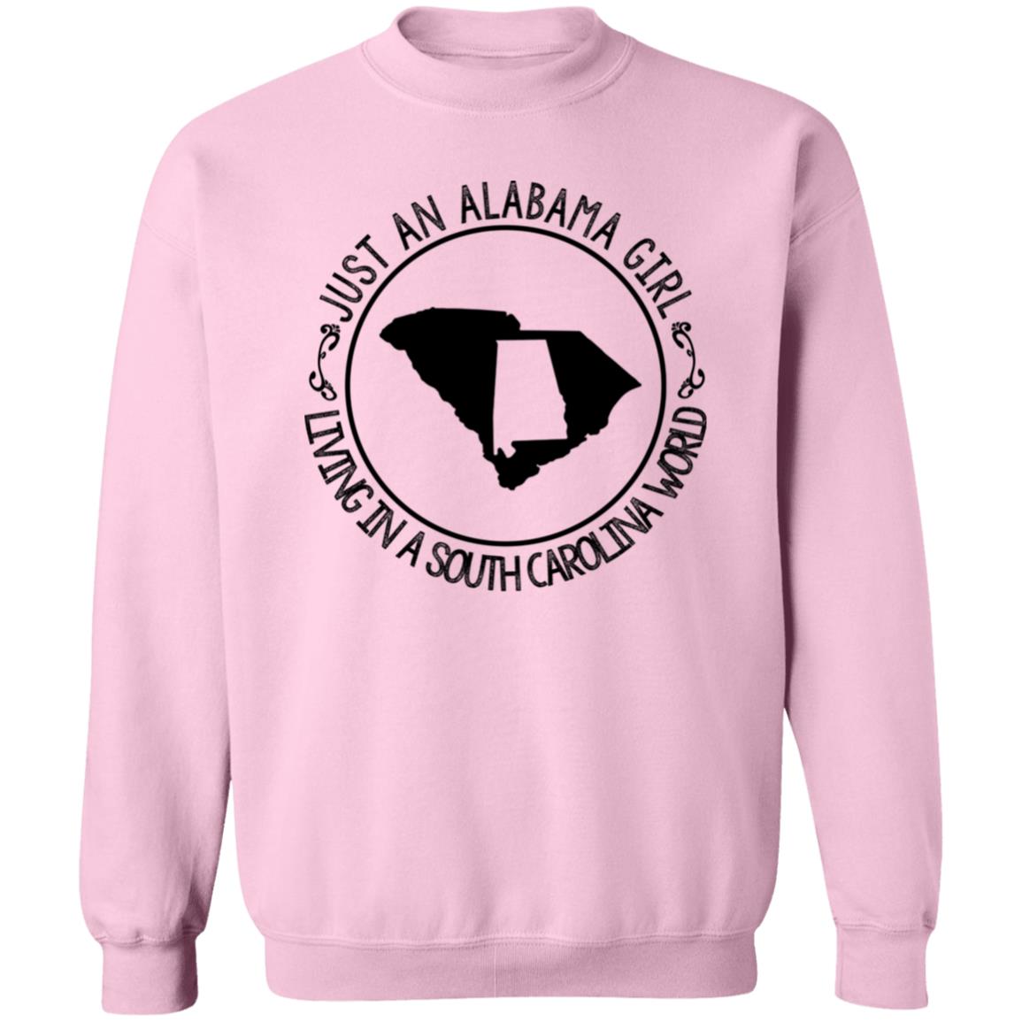 Alabama Girl Living In South Carolina World T-Shirt - T-shirt Teezalo