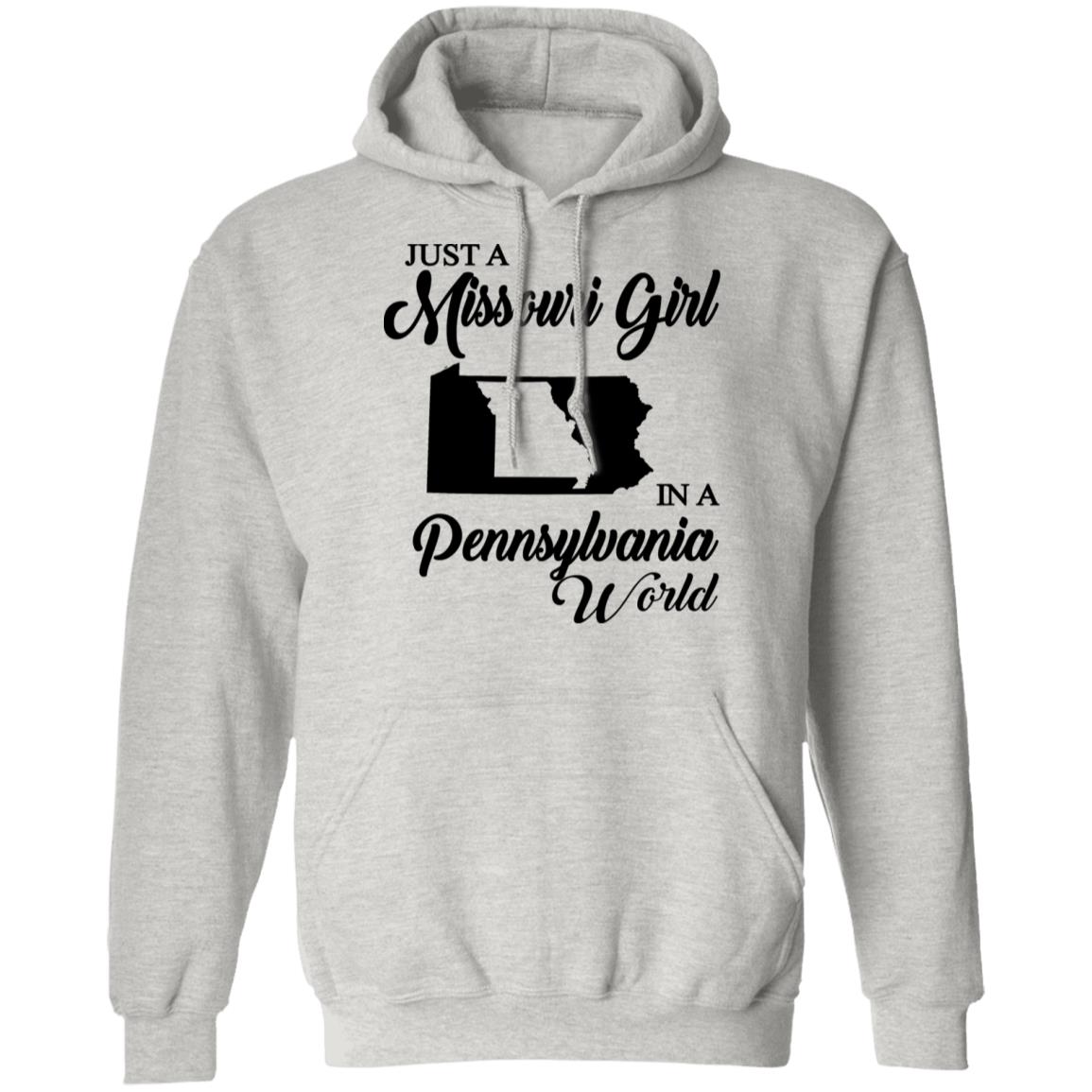Just A Missouri Girl In A Pennsylvania World T-Shirt - T-shirt Teezalo