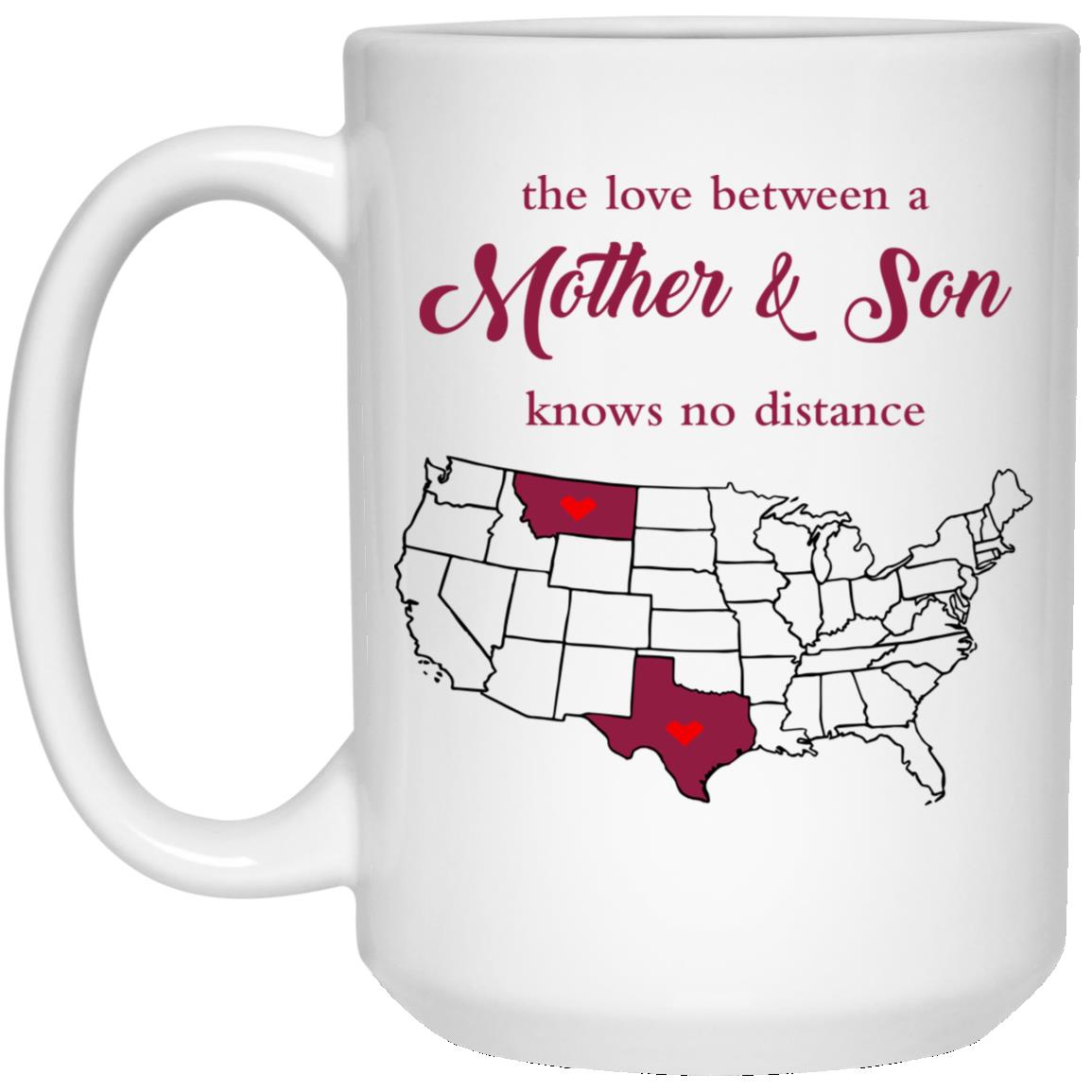 Montana Texas The Love Between Mother And Son Mug - Mug Teezalo