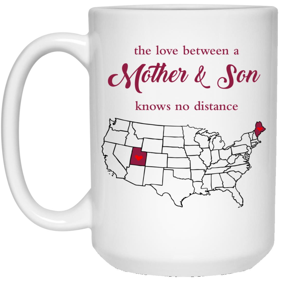 Maine Utah The Love Between Mother And Son Mug - Mug Teezalo