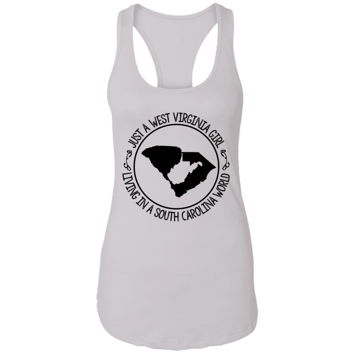 Just A West Virginia Girl Living In A South Carolina World Hoodie - Hoodie Teezalo