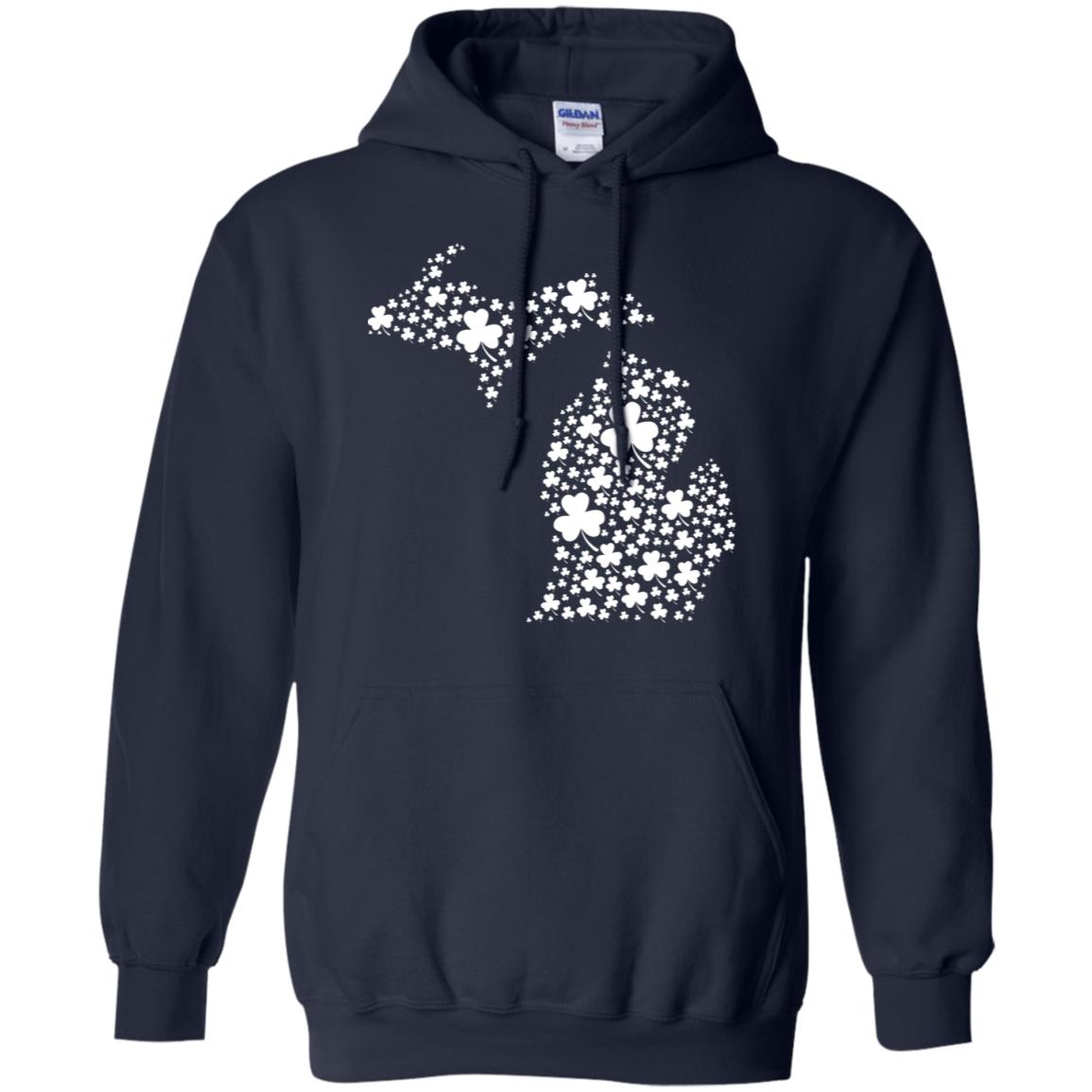 Michigan Shamrock T-Shirt - T-shirt Teezalo