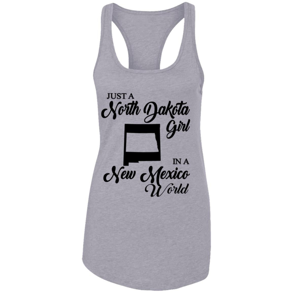 Just A North Dakota Girl In A New Mexico World T Shirt - T-shirt Teezalo