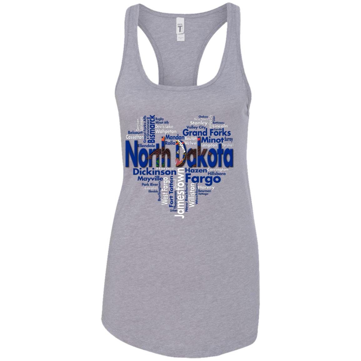 North Dakota Heart City T-Shirt - T-shirt Teezalo