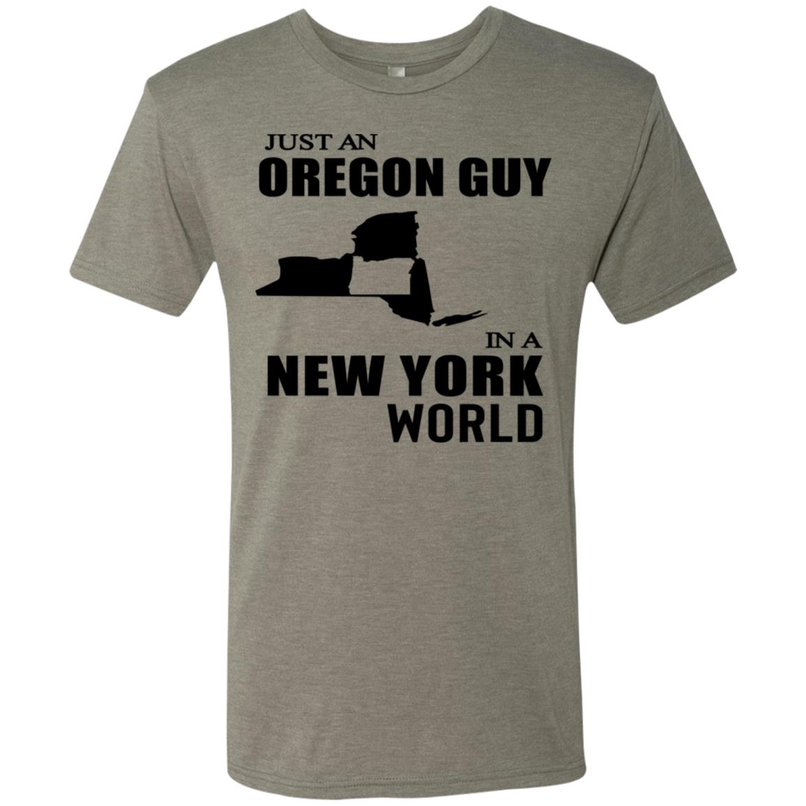 Just An Oregon Guy In A New York World Hoodie - Hoodie Teezalo