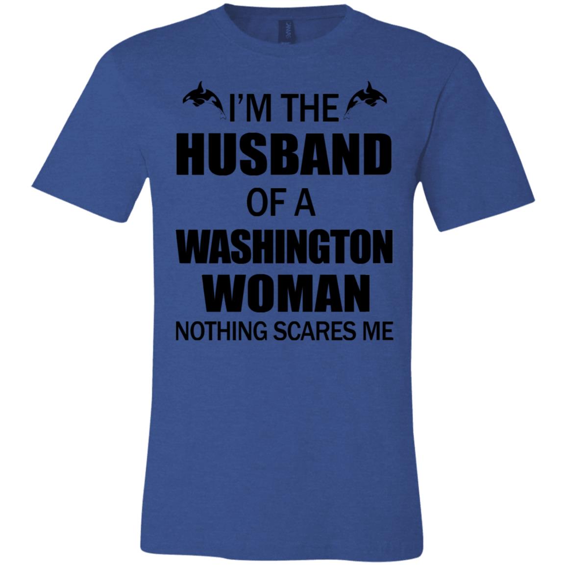 I'm The Husband Of A Washington Woman T-Shirt - T-shirt Teezalo