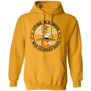 Living In Illinois With Colorado Roots Hoodie - Hoodie Teezalo