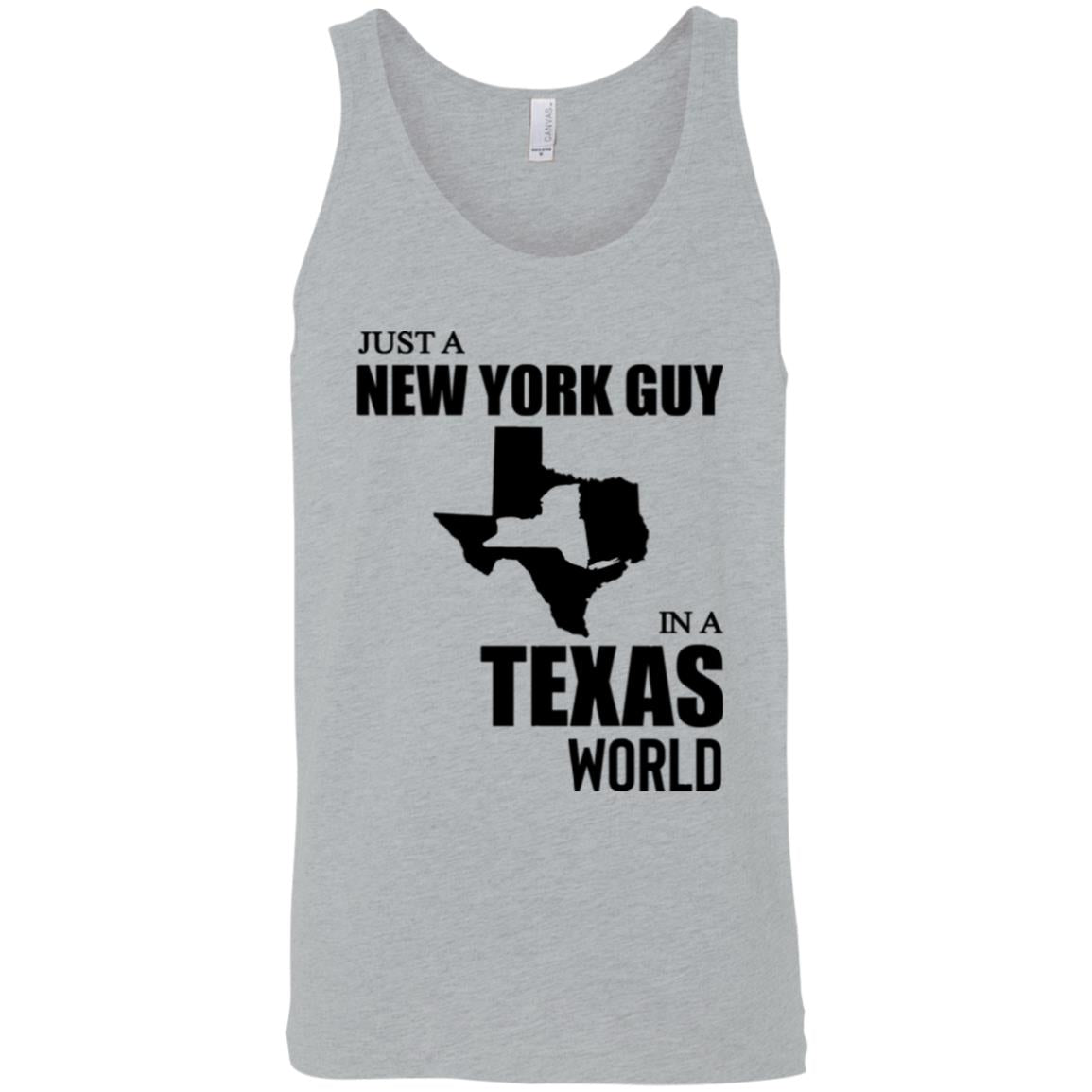 Just A New York Guy In A Texas World T-Shirt - T-shirt Teezalo