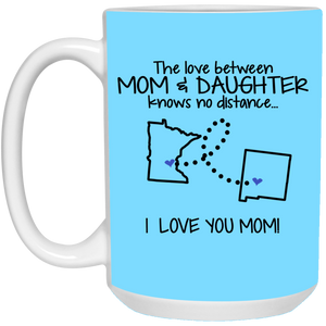 New Mexico Minnesota The Love Between Mom And Daughter Mug - Mug Teezalo