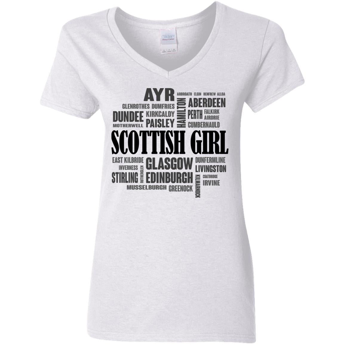 Scottish Girl And City T-Shirt - T-shirt Teezalo