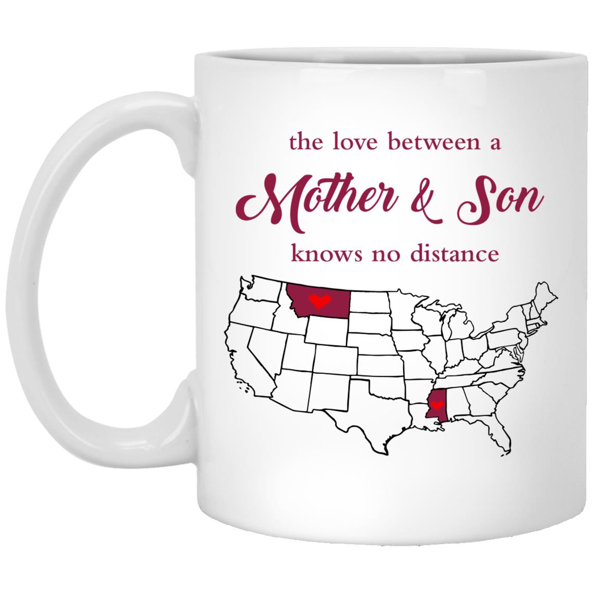 Mississippi Montana The Love Between Mother And Son Mug - Mug Teezalo