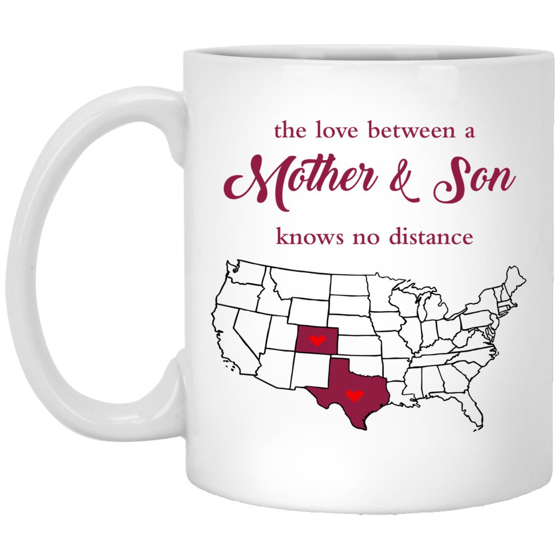 Colorado Texas The Love Between Mother And Son Mug - Mug Teezalo