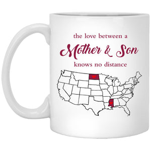 North Dakota Mississippi The Love Between Mother And Son Mug - Mug Teezalo