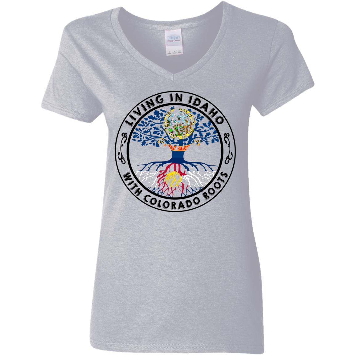 Living In Idaho With Colorado Roots Hoodie - Hoodie Teezalo