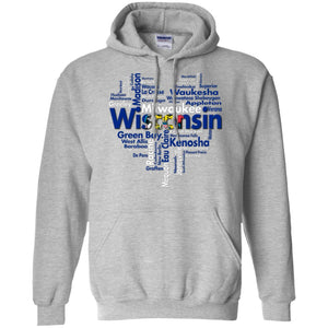 Wisconsin Heart City T-Shirt - T-shirt Teezalo