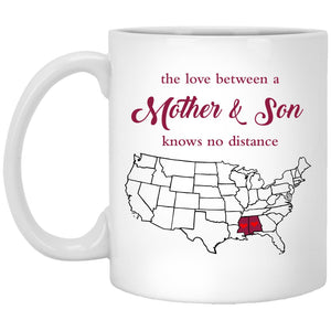 Mississippi Alabama The Love Between Mother And Son Mug - Mug Teezalo
