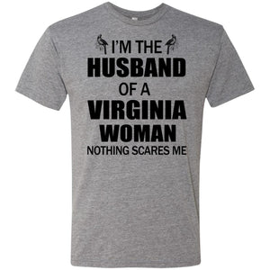 I'm The Husband Of A Virginia Woman T-Shirt - T-shirt Teezalo