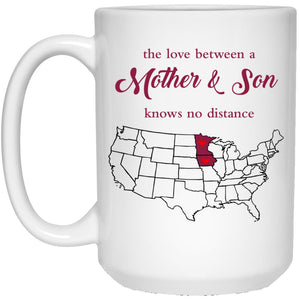 Iowa Minnesota The Love Between Mother And Son Mug - Mug Teezalo