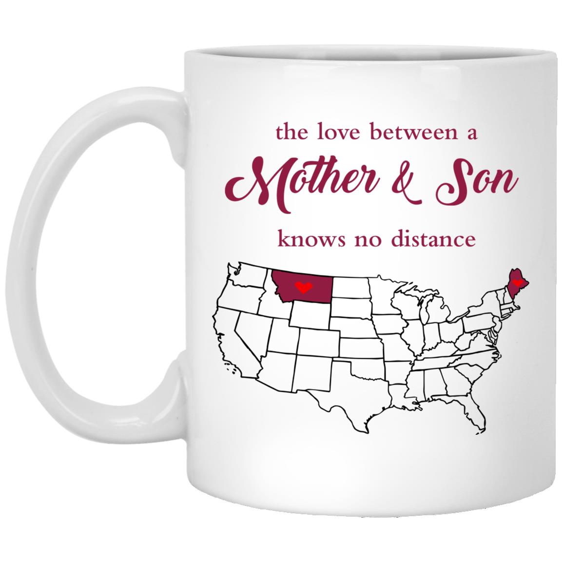 Montana Maine The Love Between Mother And Son Mug - Mug Teezalo