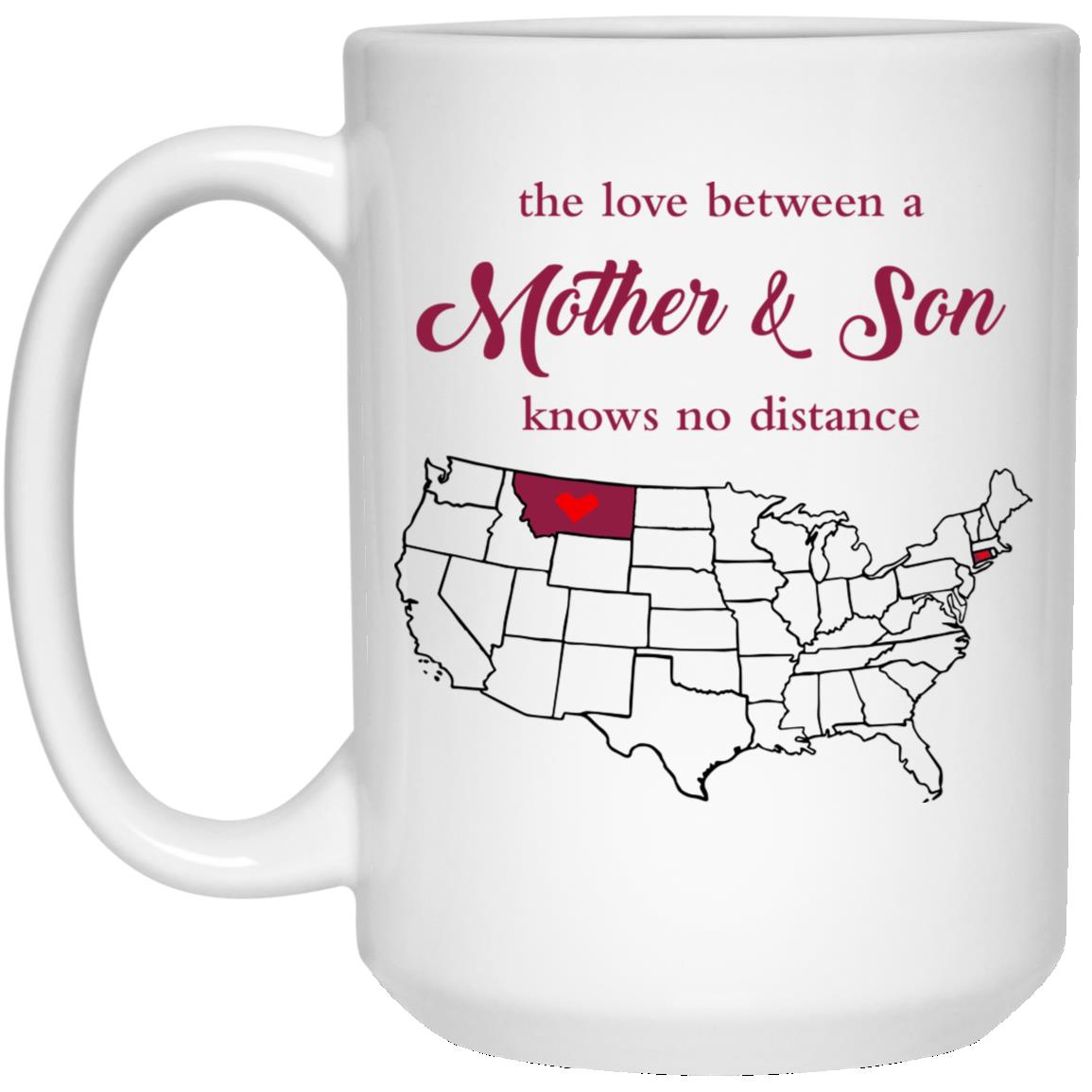 Connecticut Montana The Love Between Mother And Son Mug - Mug Teezalo