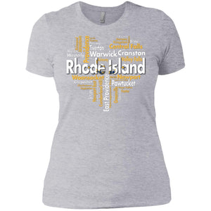 Rhode Island City Heart T-Shirt - T-shirt Teezalo