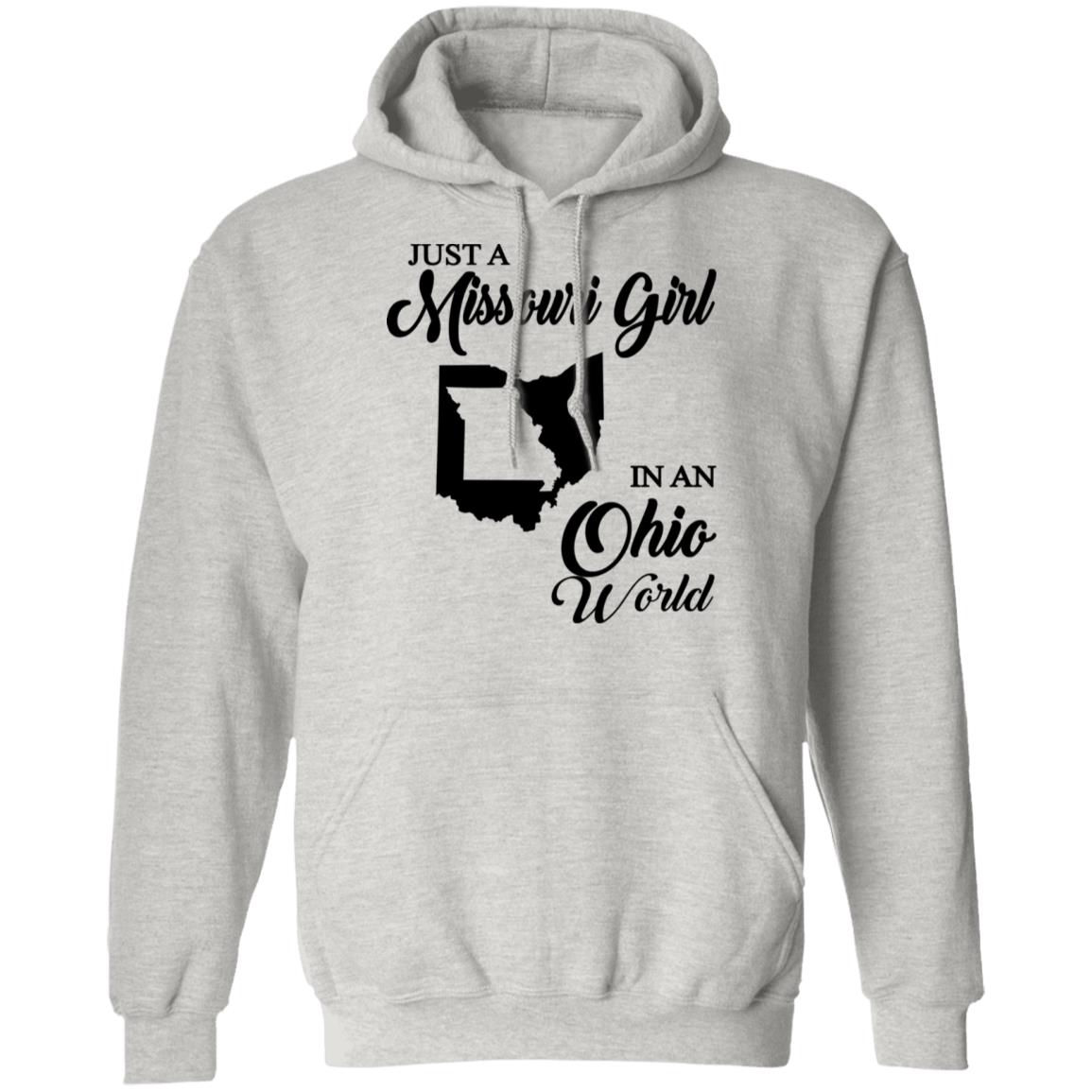 Just A Missouri Girl In An Ohio World T-Shirt - T-shirt Teezalo