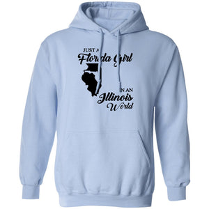 Just A Florida Girl In An Illinois World T-Shirt - T-Shirt Teezalo