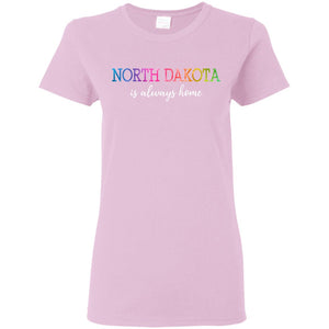 North Dakota Is Always Home T Shirt - T-shirt Teezalo