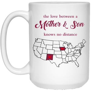Iowa New Mexico The Love Between Mother And Son Mug - Mug Teezalo