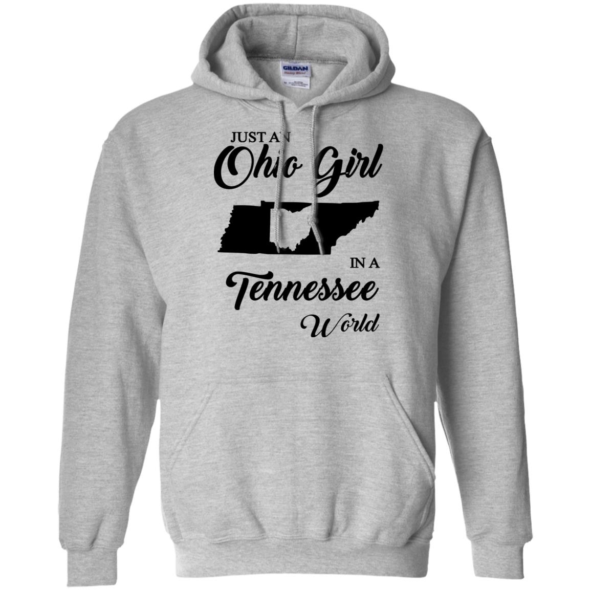 Just An Ohio Girl In A Tennessee World T-Shirt - T-shirt Teezalo