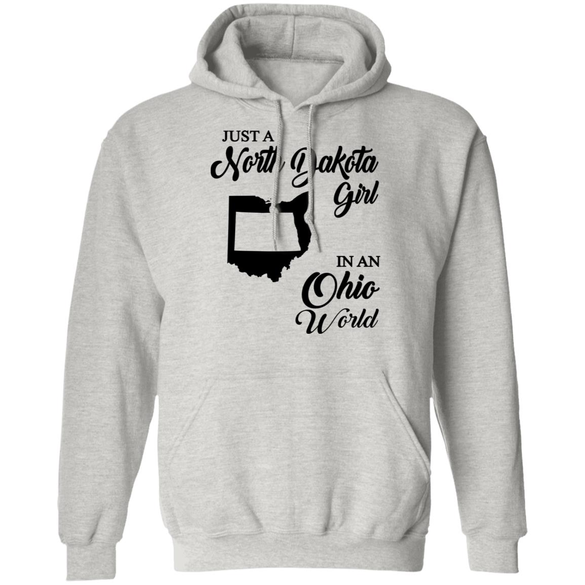 Just A North Dakota Girl In An Ohio World T Shirt - T-shirt Teezalo